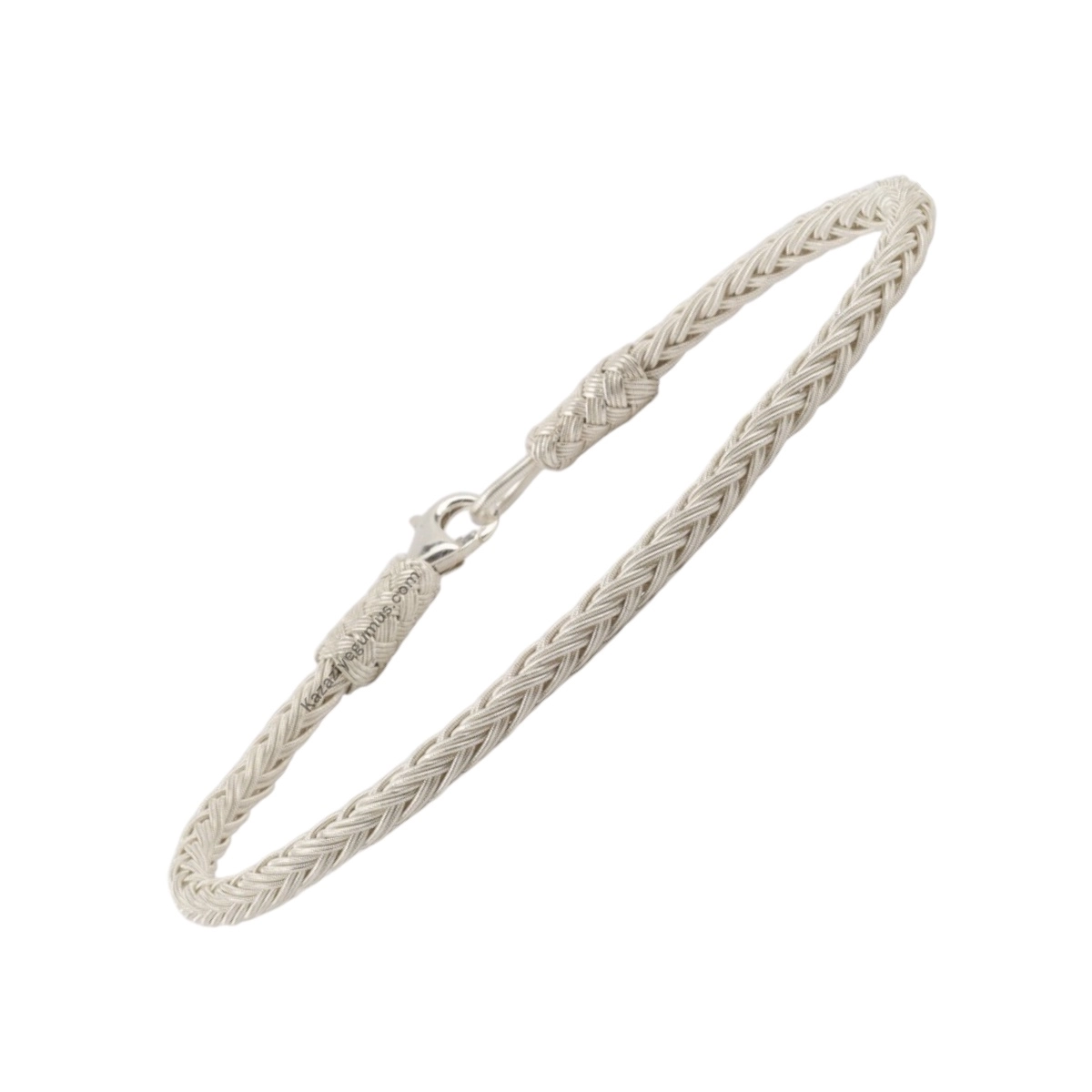 1000 Carat Knitted Oxidized Kazaziye Bracelet