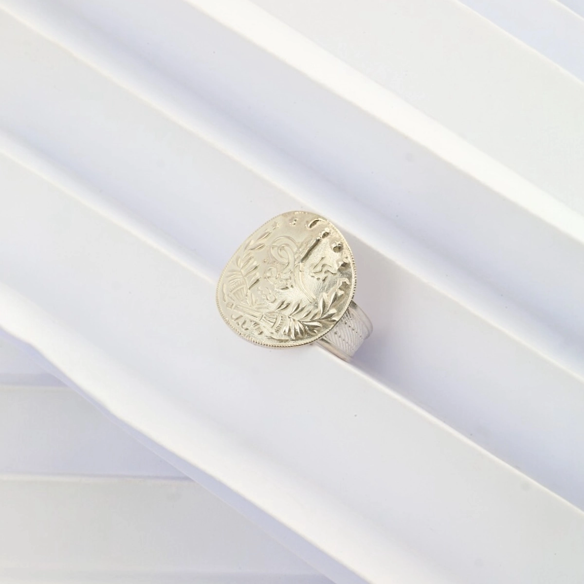 925 K Reşat Trabzon Hasırı Silver Ring