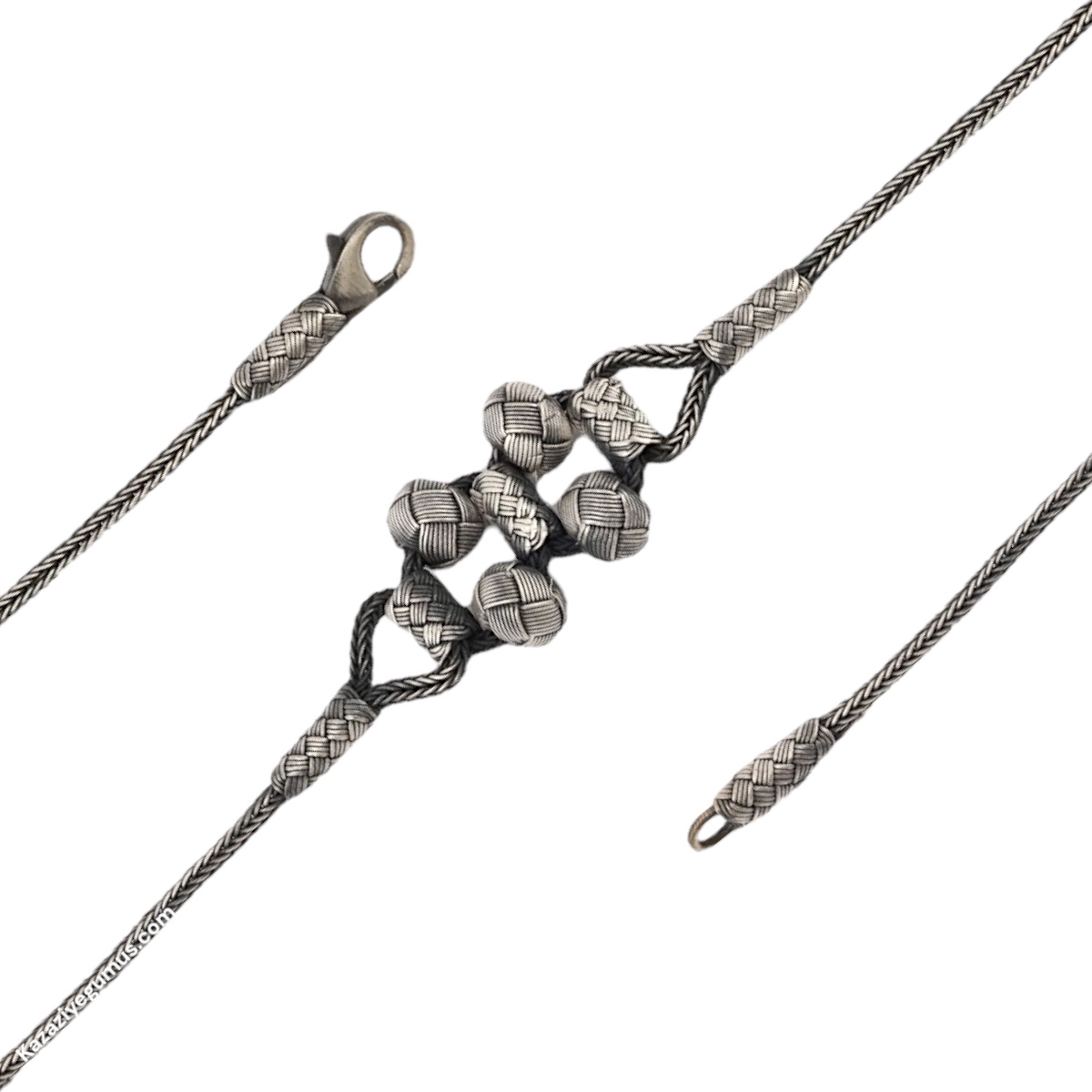 1000 Carat Kazaziye Four-Ball Oxidized Bracelet