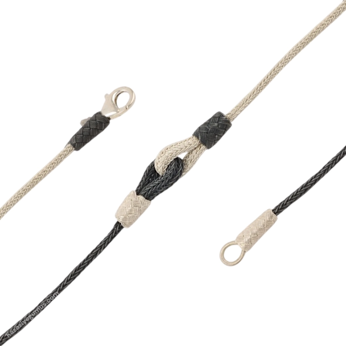 1000 Carat Black and White Love Model Bracelet