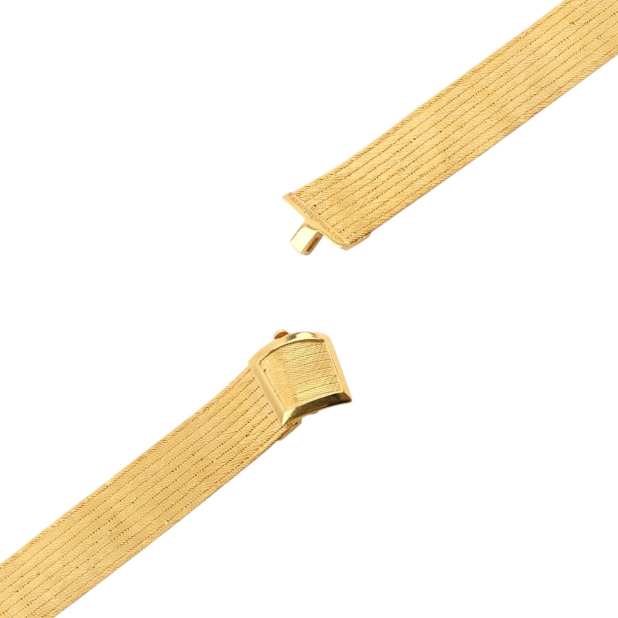 9 Row Trabzon Wicker Classic Lock Silver Bracelet