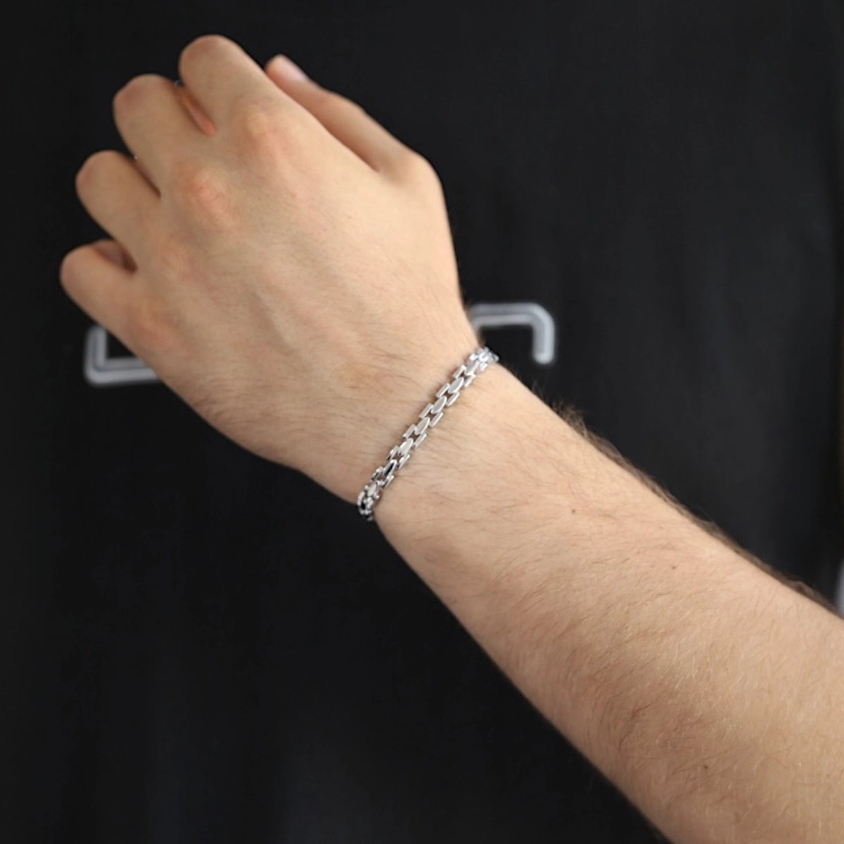 925 Sterling Silver Boucle Model Imported Bracelet
