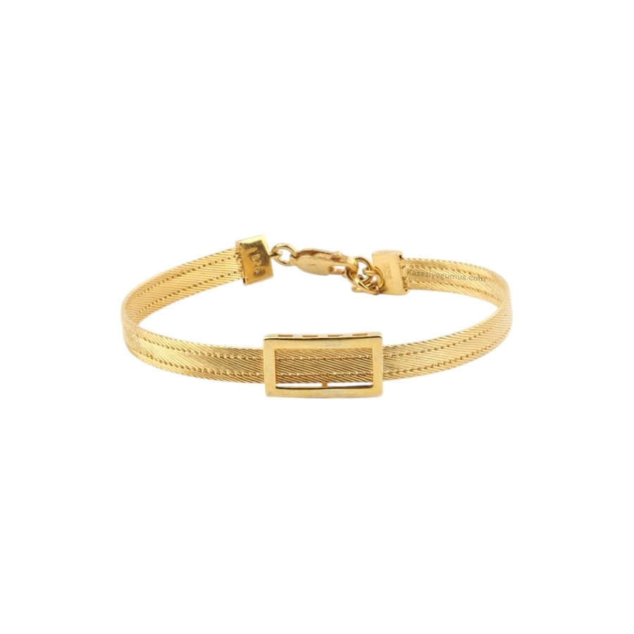 3 Row Trabzon Hasırı Silver Bangle