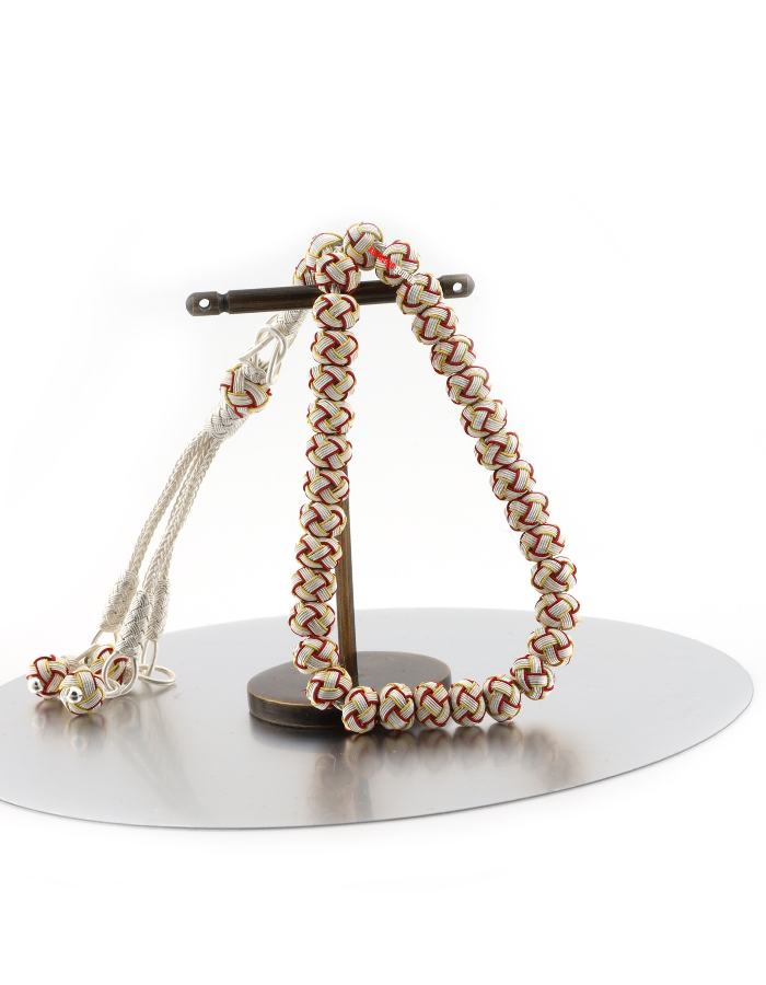 Kazaziye Silver Rosary White