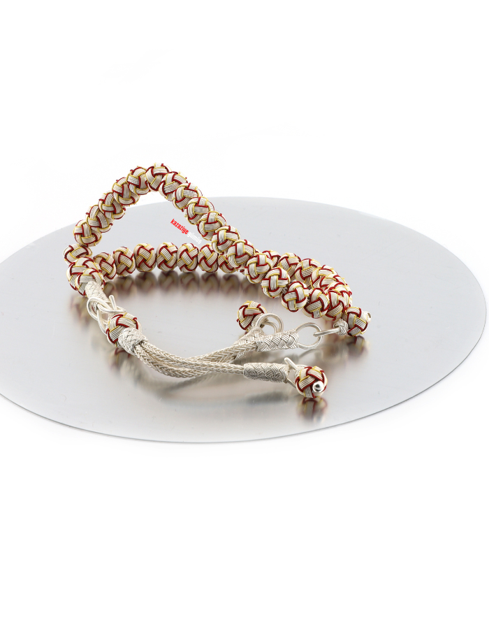 Kazaziye Silver Rosary White