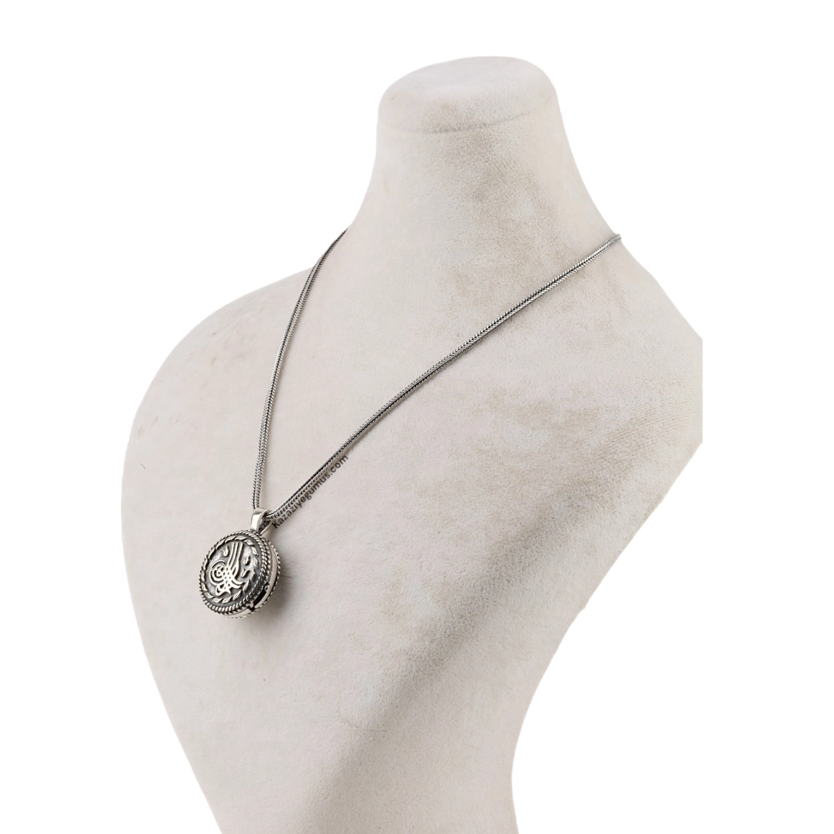 925 Sterling Silver Tughra Amulet Necklace