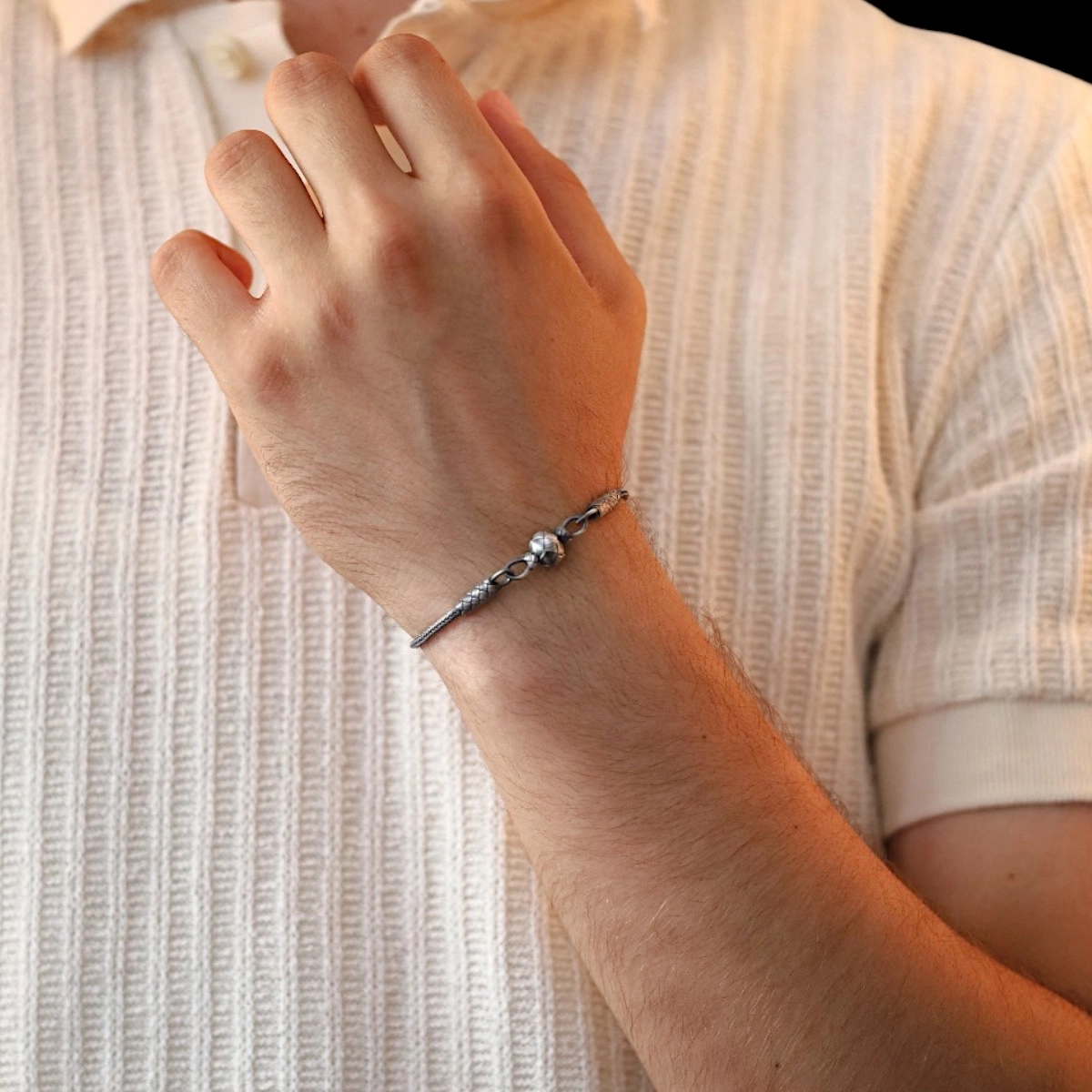 1000 Carat Kazaziye One-Piece Oxidized Bracelet