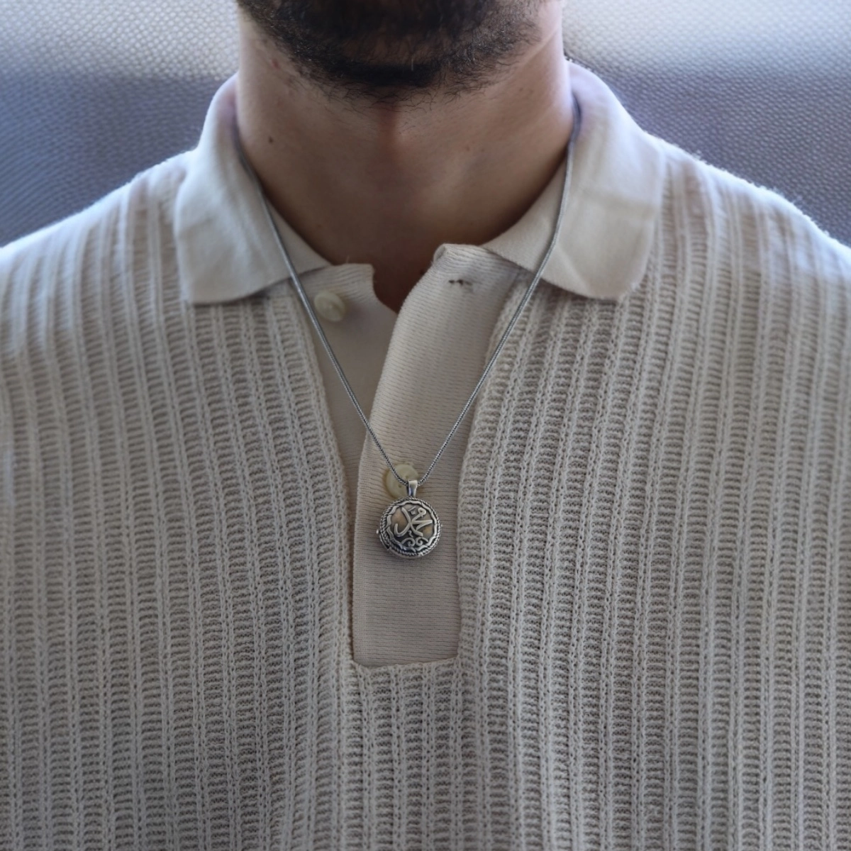 925 Sterling Silver Tughra Amulet Necklace