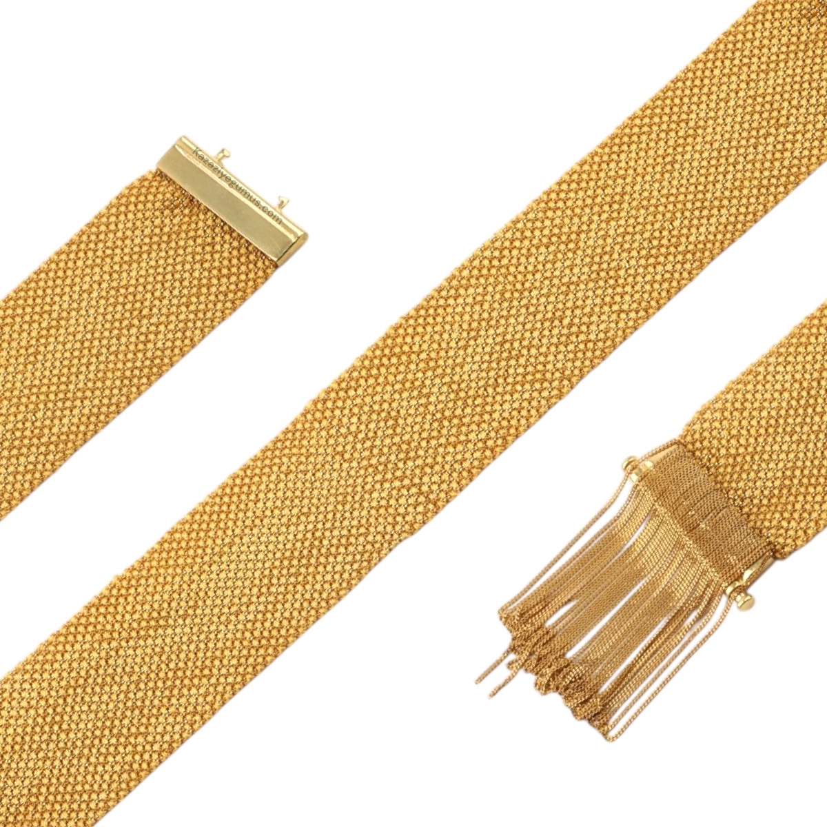 925 Ayar Altın Kaplama Kadın Gümüş Şal Set