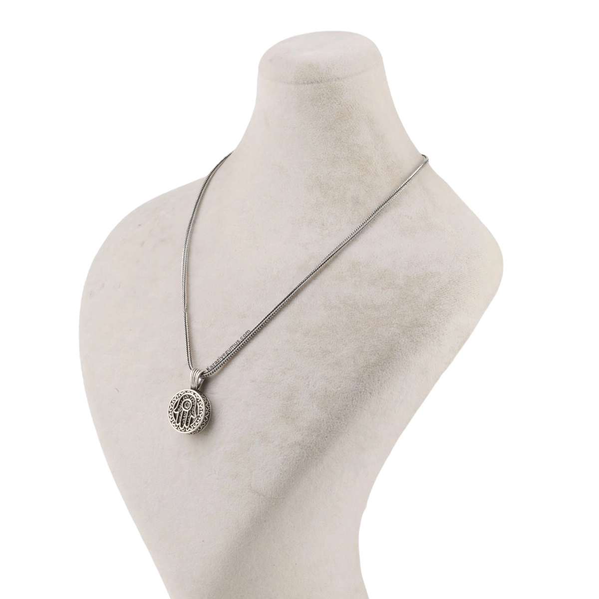 925 Sterling Silver Star and Crescent Necklace