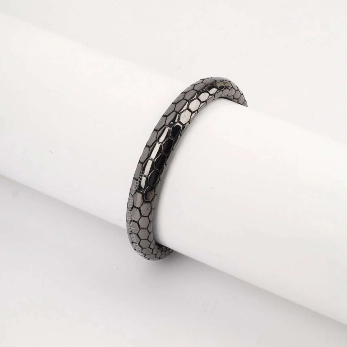 925 Ayar Siyah Snake Vip Gümüş Bileklik