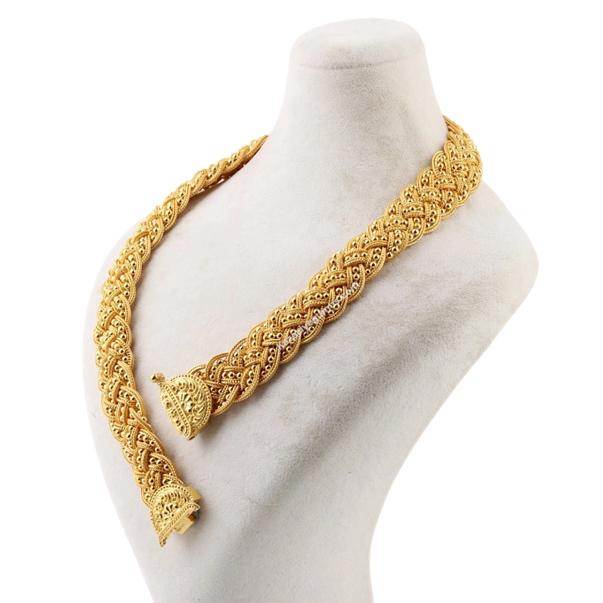 925 Sterling Silver Handmade Midyat Straw Necklace