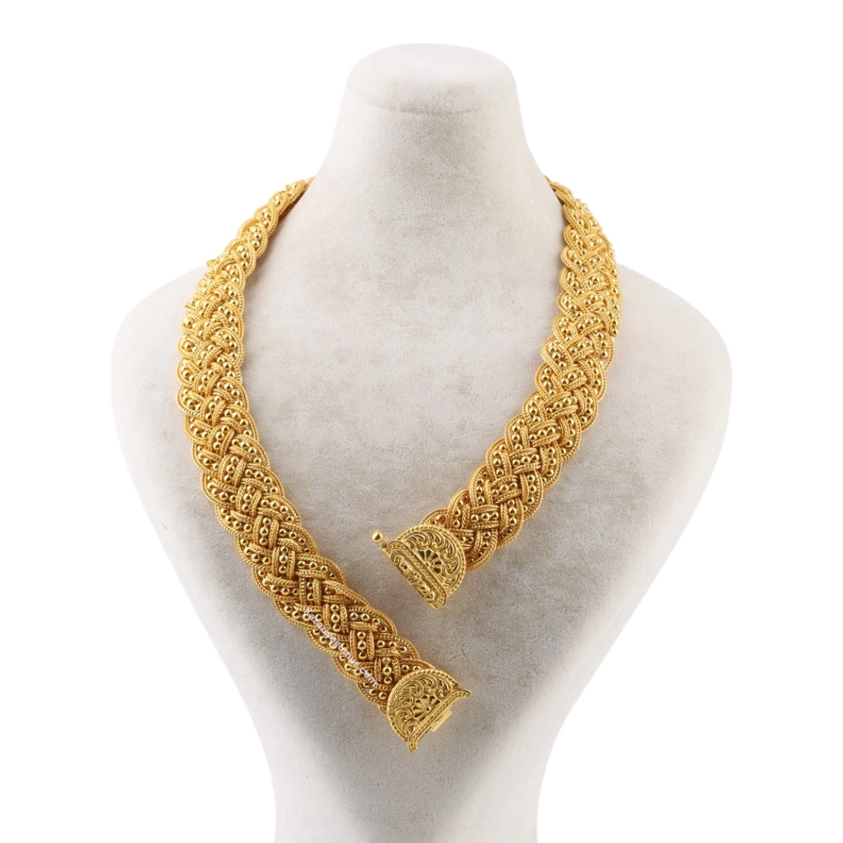 925 K Handcrafted Midyat Mesh Silver Necklace