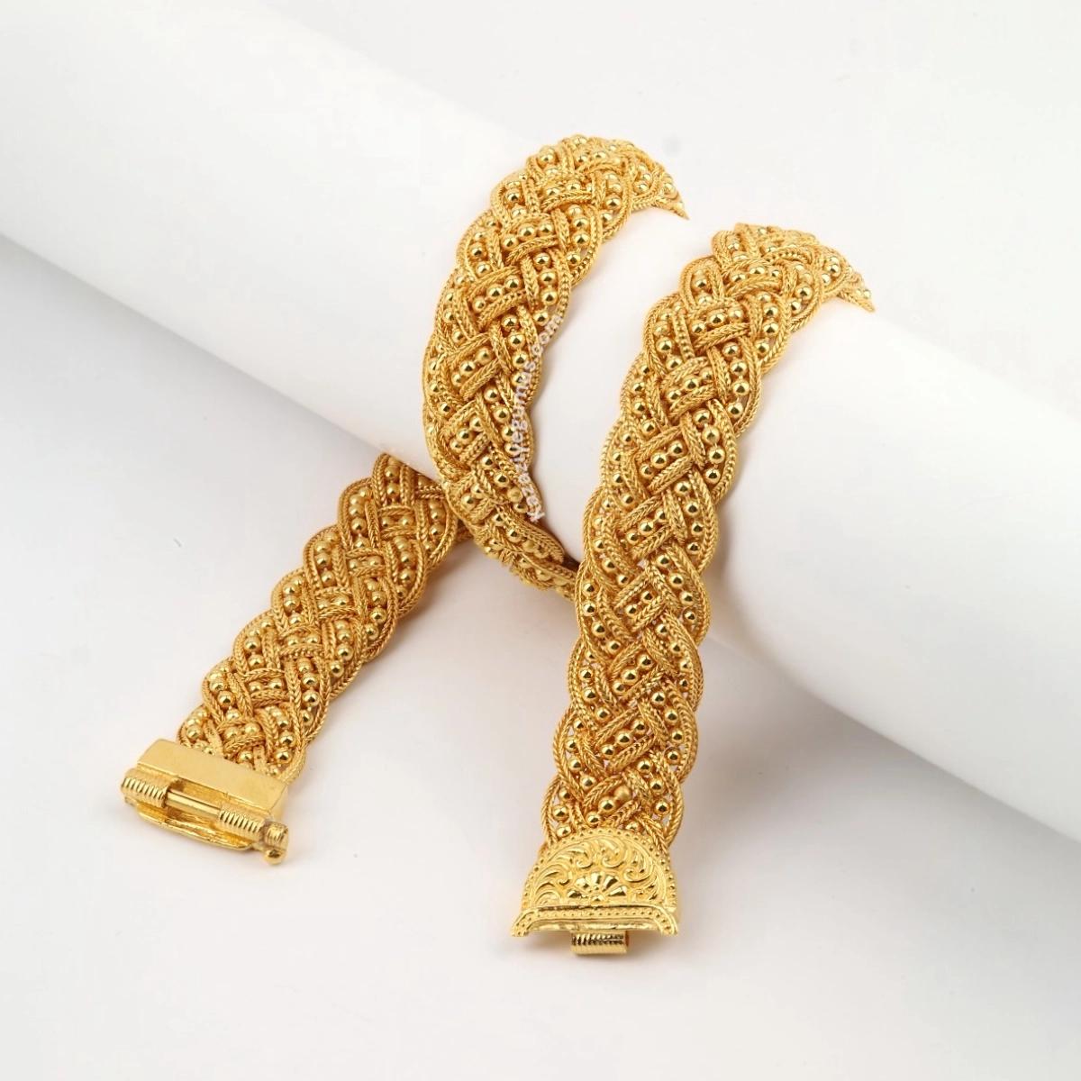 925 Sterling Silver Handmade Midyat Straw Necklace