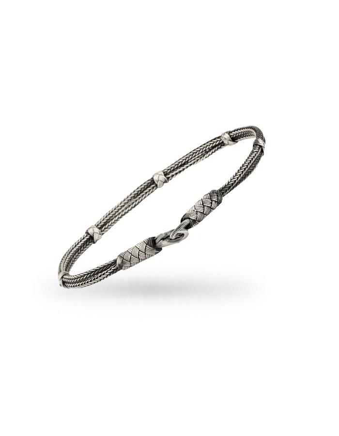 Oxidized Kazaziye Bicik Silver Bracelet