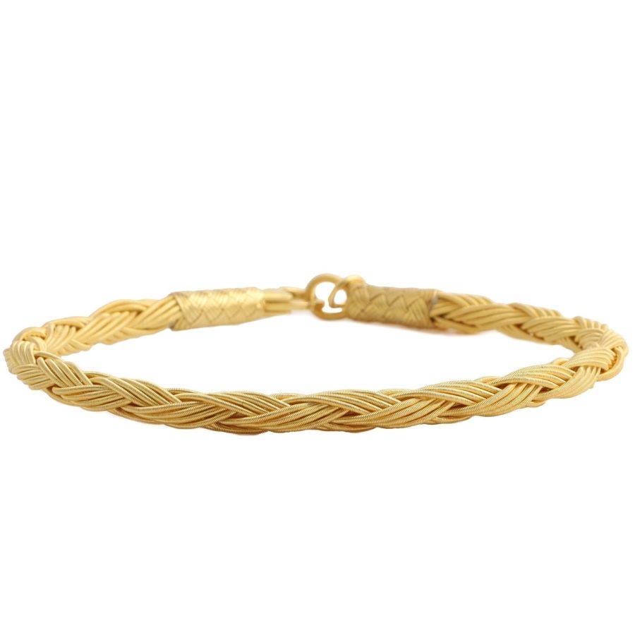 Kazaziye Gold Plated Unisex Sterling Silver Bracelet