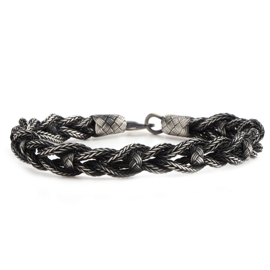 Kazaziye Braided Oxide Silver Bracelet