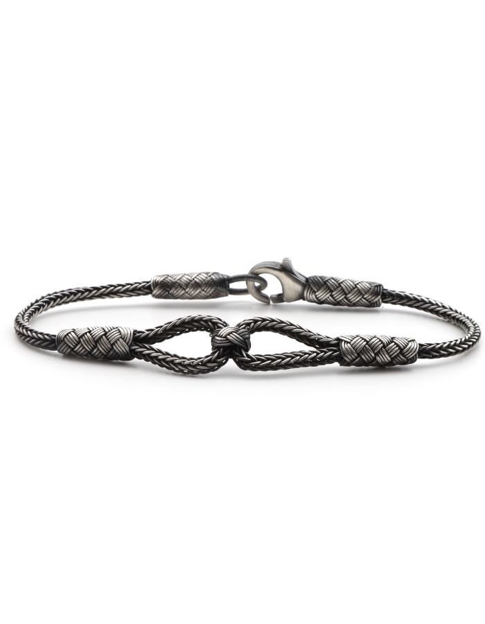 Top Model Silver Unisex Kazaziye Bracelet