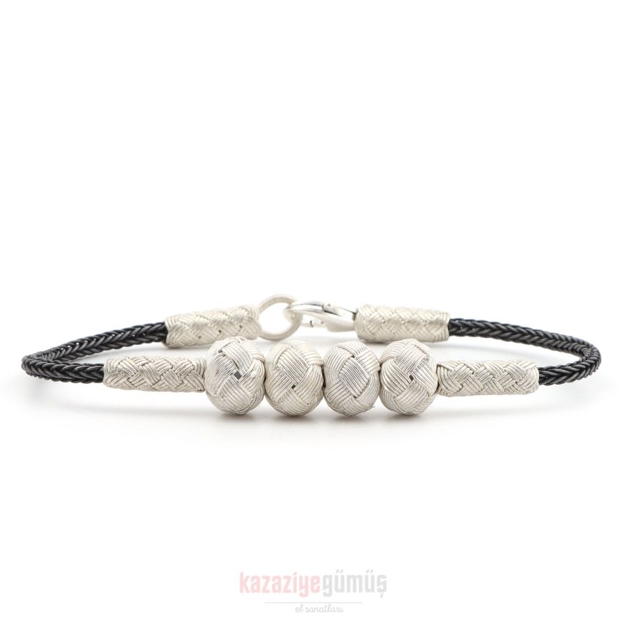 Kazaziye 4 Ball Oxide Bracelet