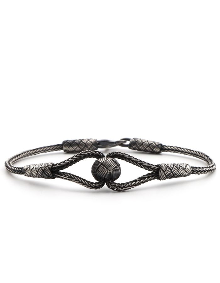 Kazaziye Midfielder Oxide Silver Bracelet