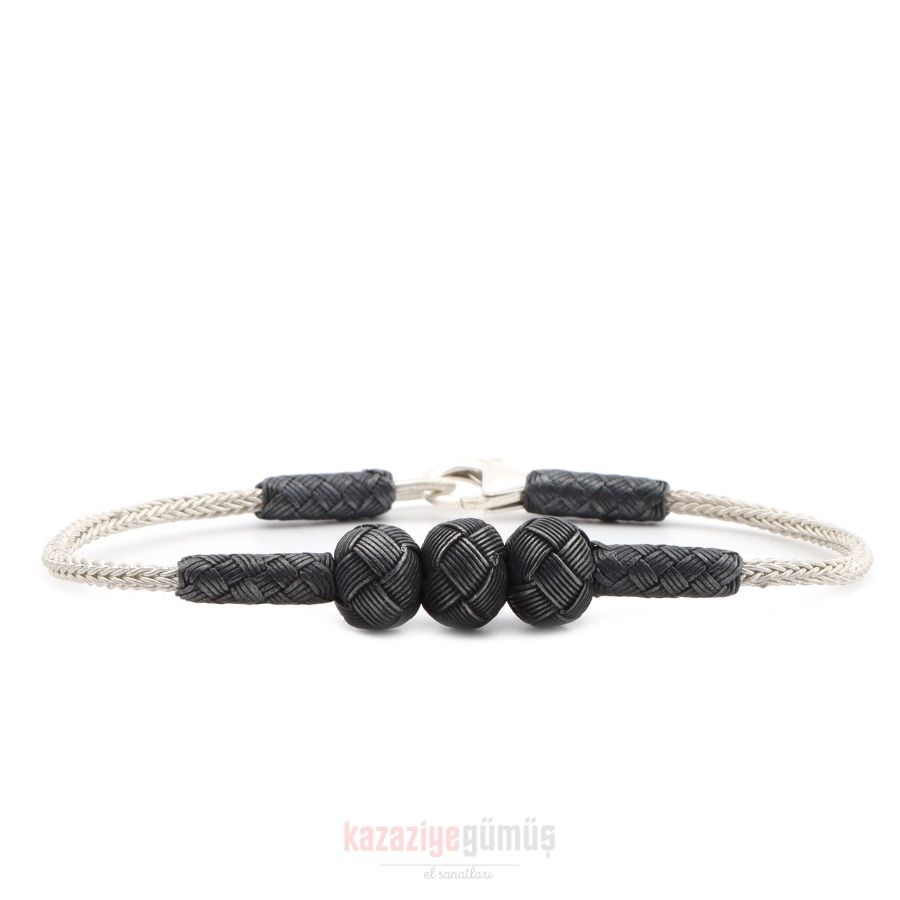 Kazaziye 3 Ball Oxide Bracelet