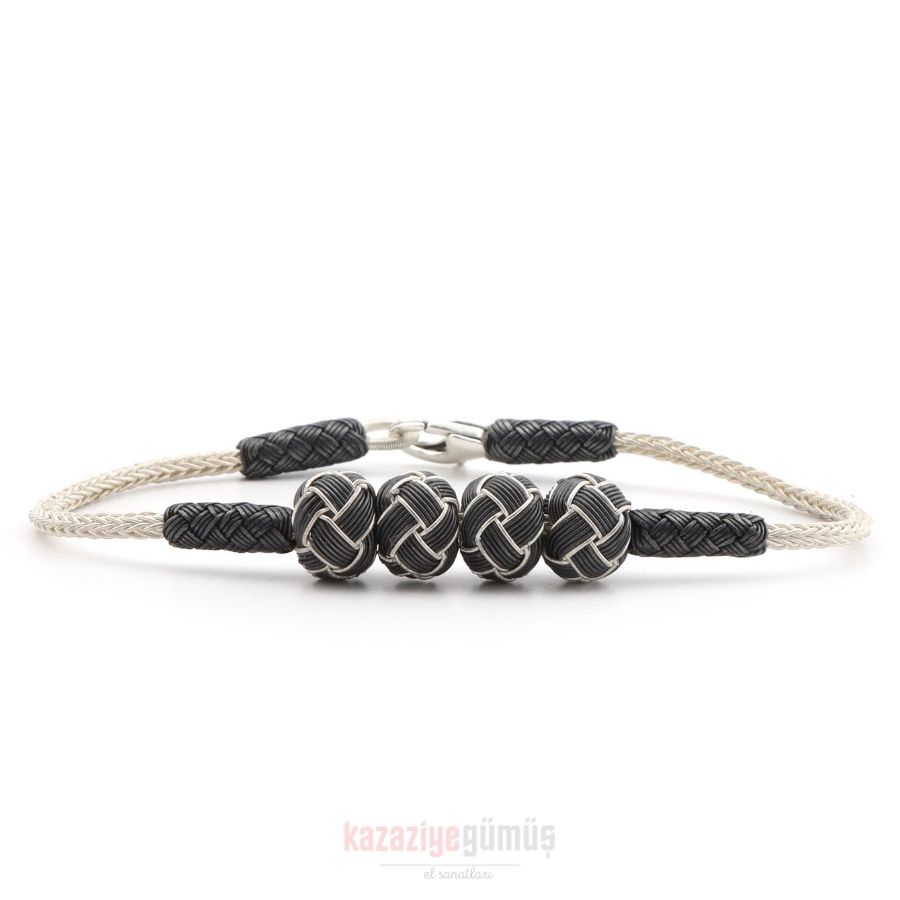 Kazaziye 4 Ball Oxide Bracelet