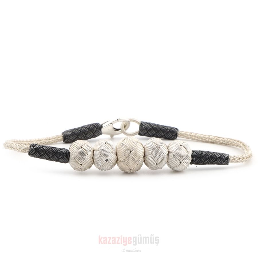 Kazaziye 5 Ball Oxide Bracelet