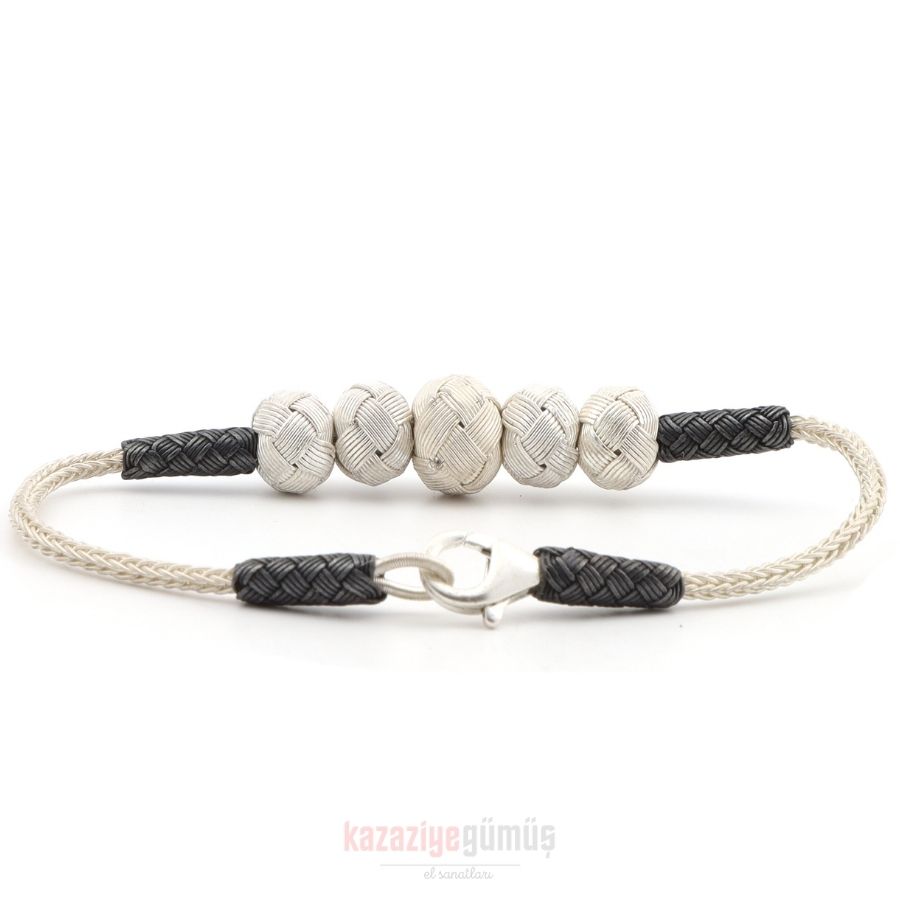 Kazaziye 5 Ball Oxide Bracelet