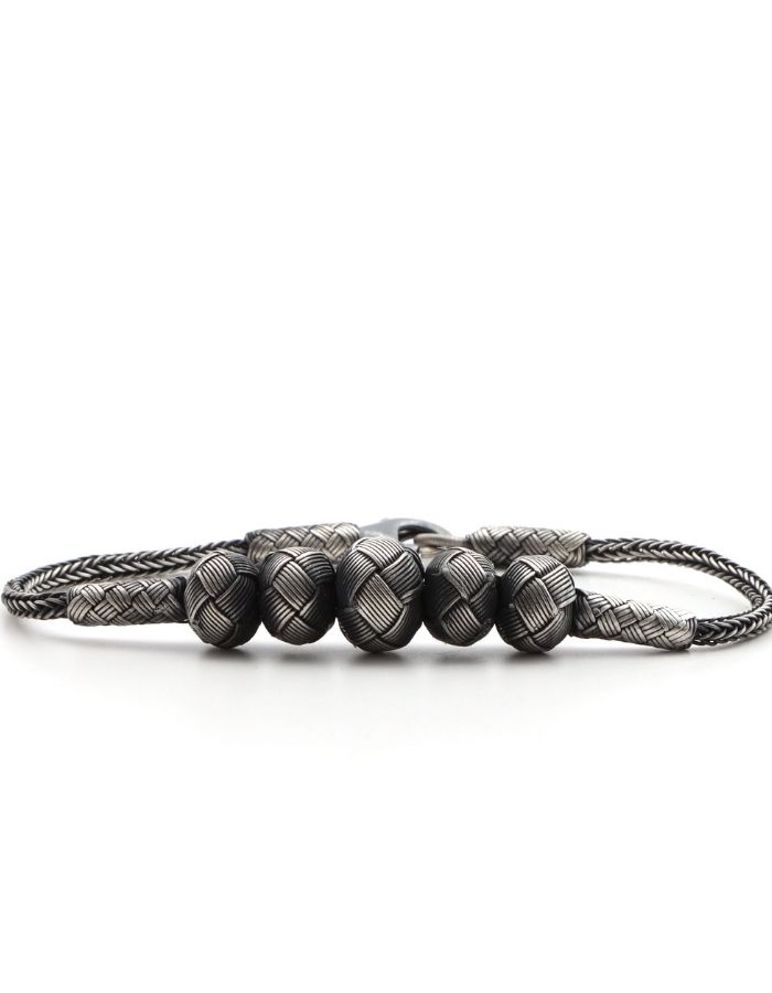 Kazaziye 5 Ball Oxide Bracelet