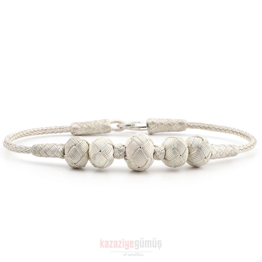 Kazaziye 5 Ball Oxide Bracelet