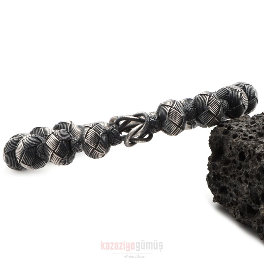 Black and White Bulk Kazaziye Bracelet