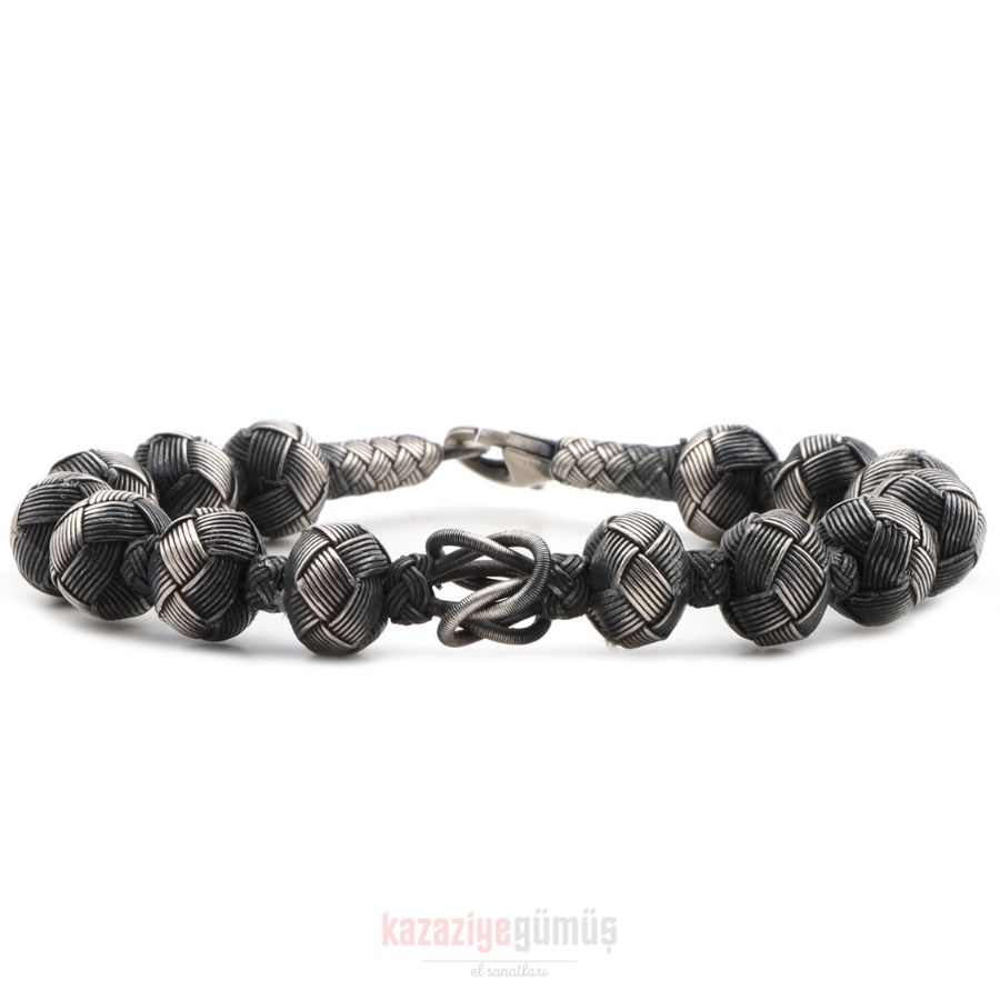 Black and White Bulk Kazaziye Bracelet