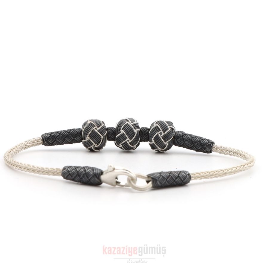 Kazaziye 3 Ball Oxide Bracelet