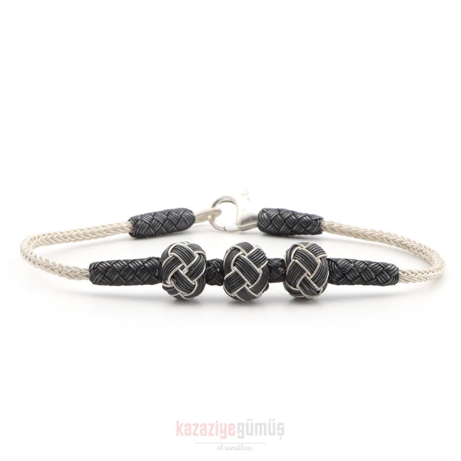 Kazaziye 3 Ball Oxide Bracelet