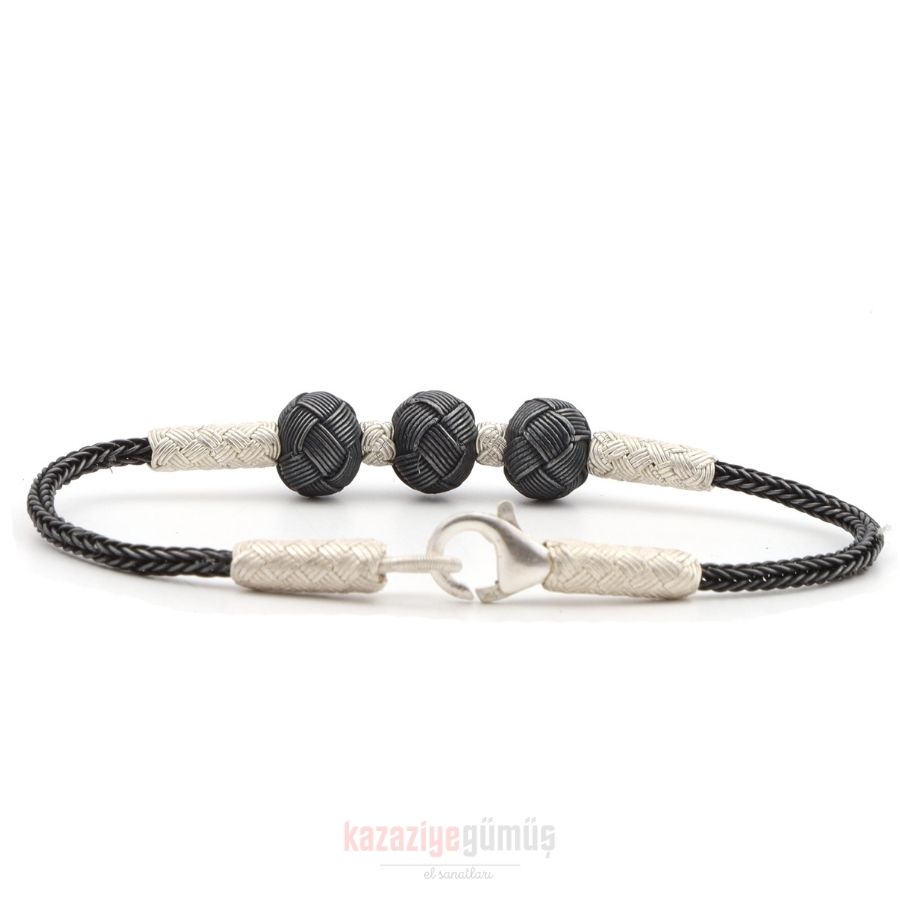 Kazaziye 3 Ball Oxide Bracelet