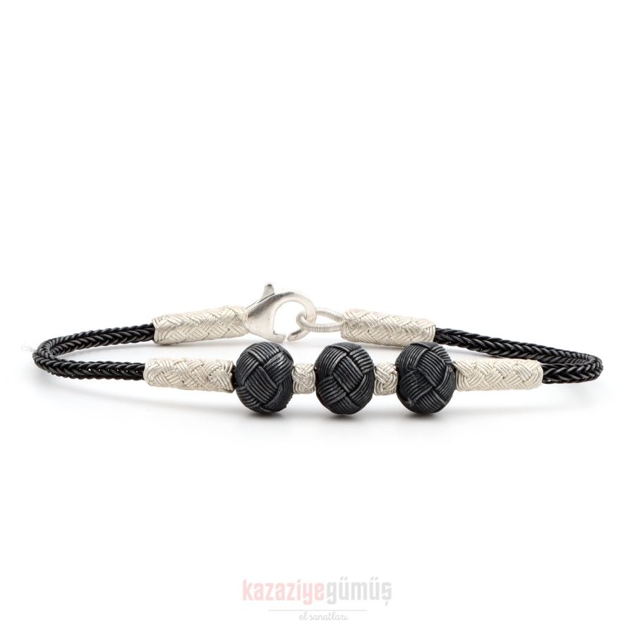 Kazaziye 3 Ball Oxide Bracelet