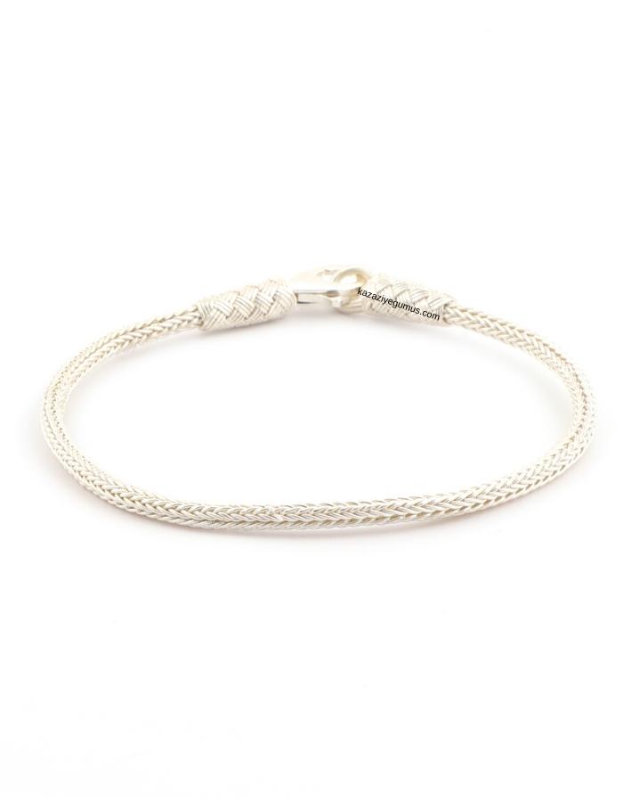 Kazaziye Silver Rope Bracelet