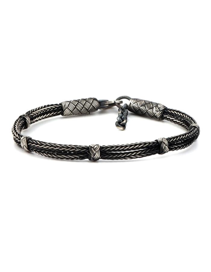 Oxidized Kazaziye Bicik Silver Bracelet