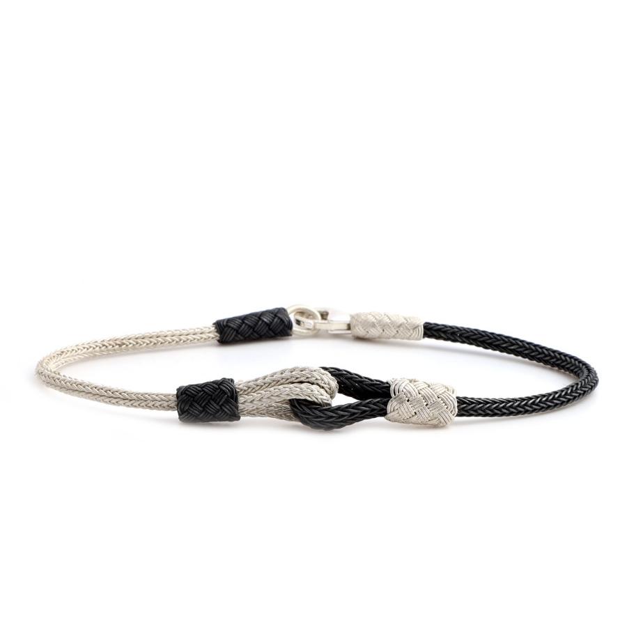 Love Model Kazaziye Oxide Silver Bracelet