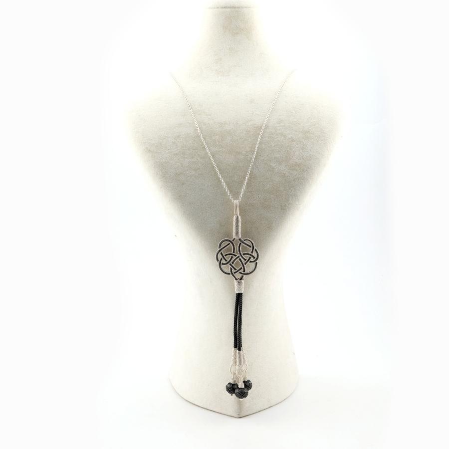 Kazaziye Hand Wrapped Silver Necklace