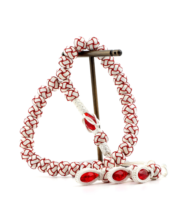 Red and White Male Rosary