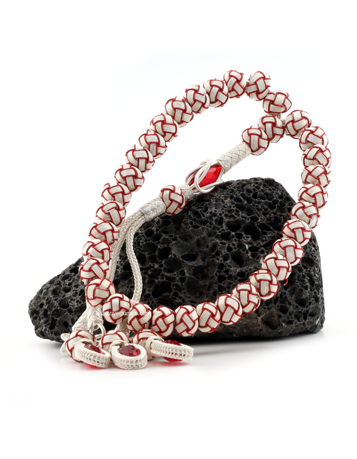 Red and White Male Rosary