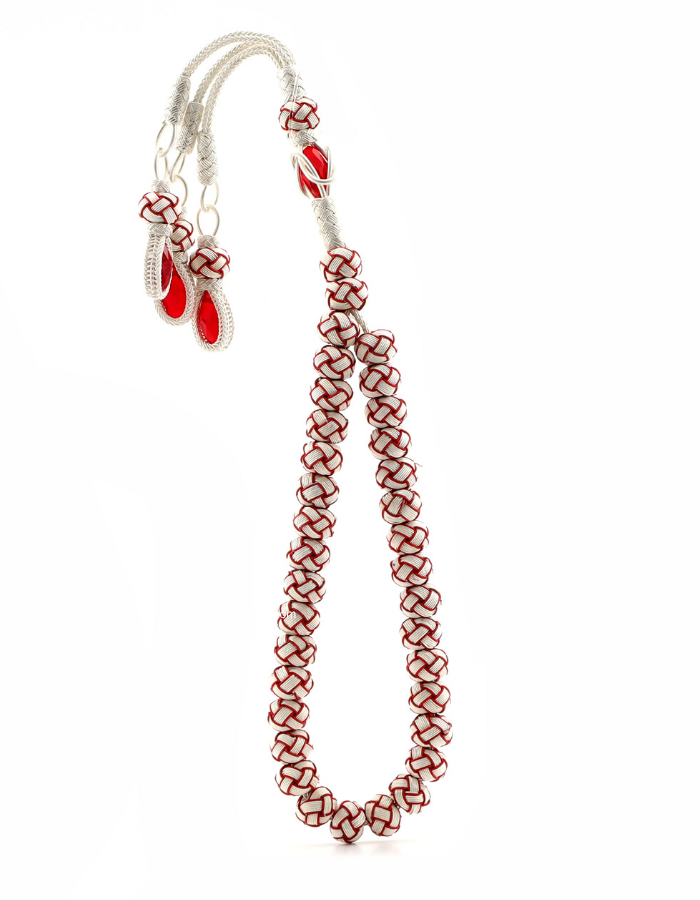 Red and White Male Rosary