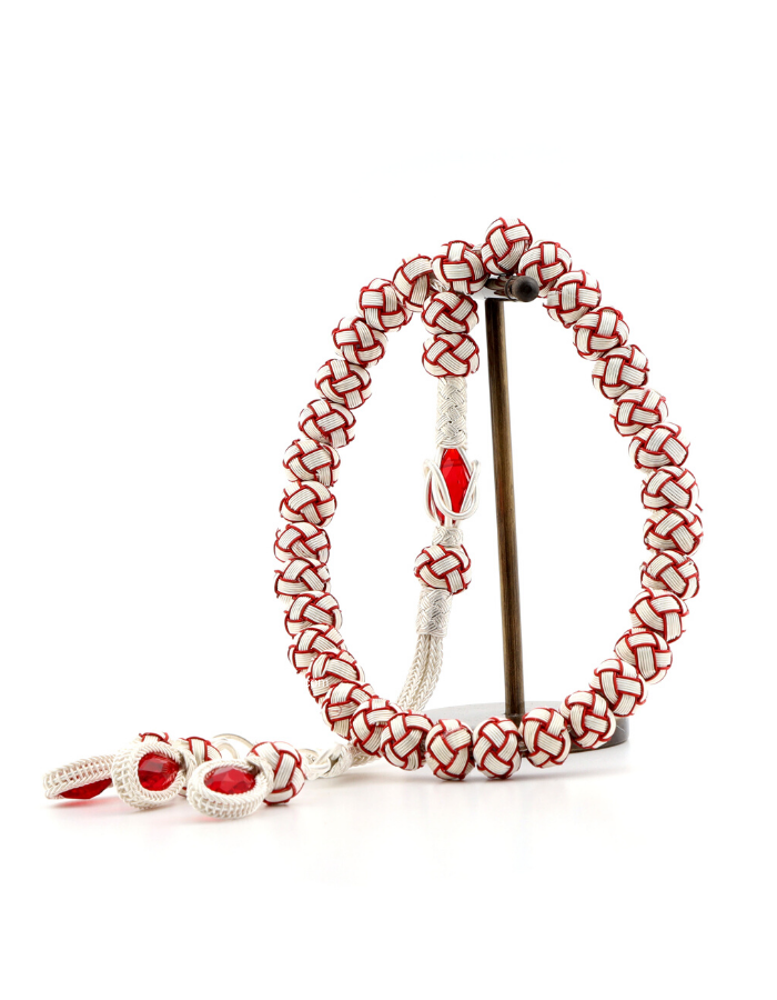Red and White Male Rosary