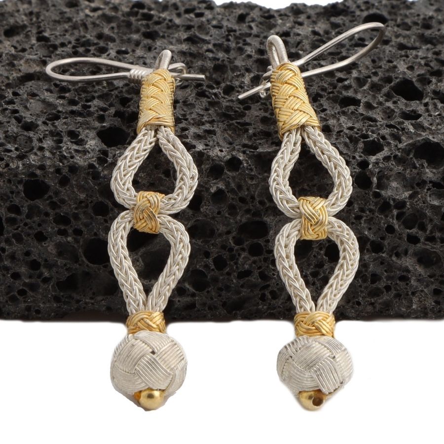 Kazaziye Gold Plated Silver Earrings