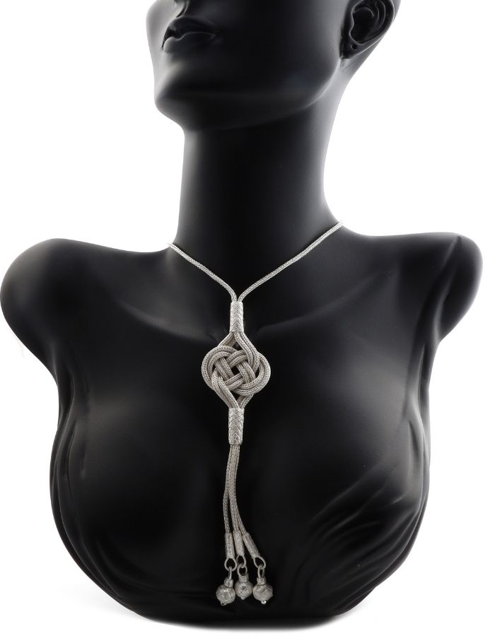1000 K Knot Women's Silver Necklace