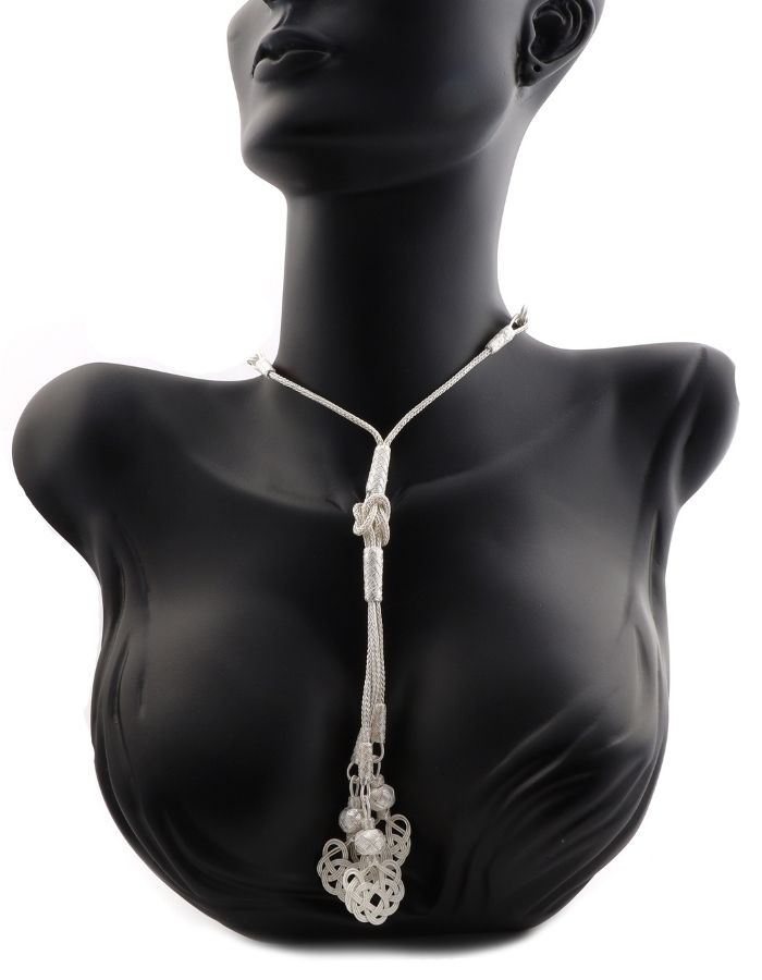 1000 K Knot Women's Silver Necklace