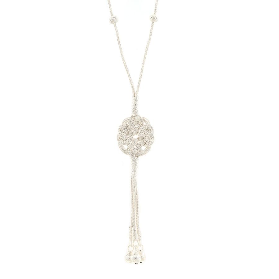 Kazaziye Knot Womens Love Silver Necklace