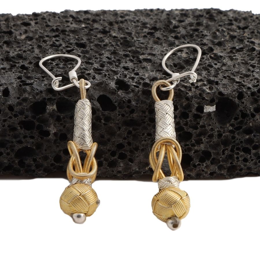Kazaziye Gold Plated Silver Earrings