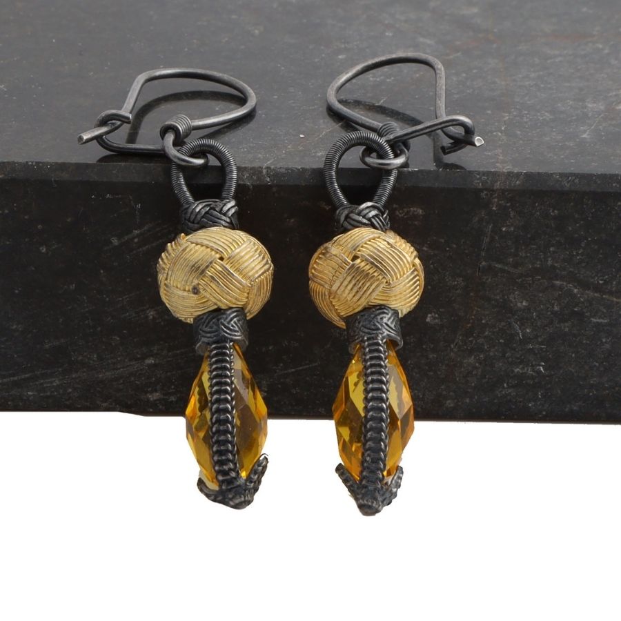 Kazaziye Gold Plated Silver Earrings
